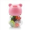Halal Snack Fruit Jelly in Mini Pink Bear Jars